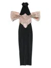 Mitiliane Couture Detachable-corset Maxi Dress In Black
