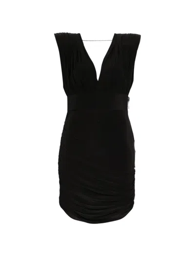 Mitiliane Couture Draped Mini Dress In Black