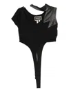 Mitiliane Couture Leather Insert Top In Black