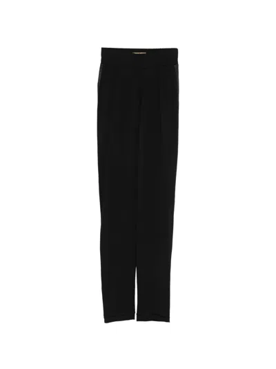 Mitiliane Couture Leather Side Stripe Trousers In Black