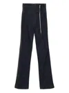 Mitiliane Couture Leather-trim Jeans In Blue