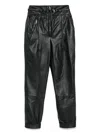 Mitiliane Couture Leather Trousers In Black