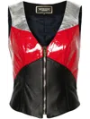 Mitiliane Couture Weste Aus Leder In Schwarz
