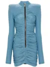 Mitiliane Couture Long-sleeves Mini Dress In Blau