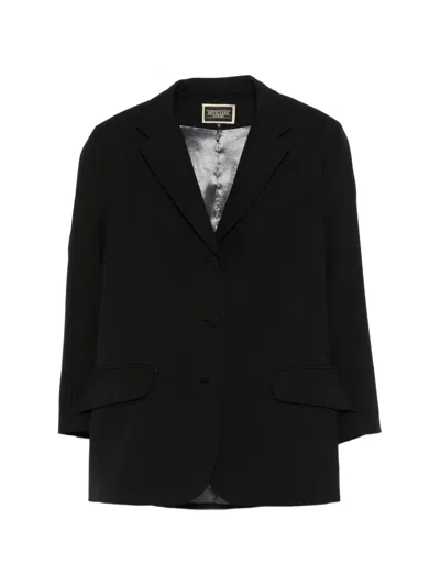 Mitiliane Couture Oversized Tuxedo Jacket In Black