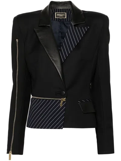 Mitiliane Couture Panelled Blazer In Schwarz
