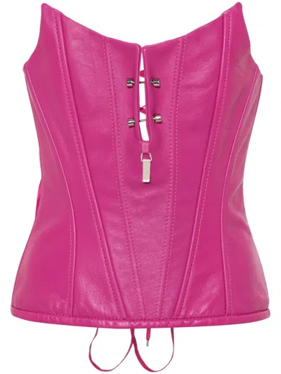 Mitiliane Couture Oberteil Mit Piercing-detail In Rosa