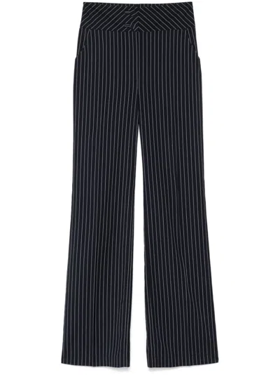 Mitiliane Couture Pinstripe Trousers In Blue