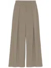 Mitiliane Couture Pinstriped Wide-leg Trousers In Green