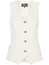Mitiliane Couture Striped Vest In Neutrals