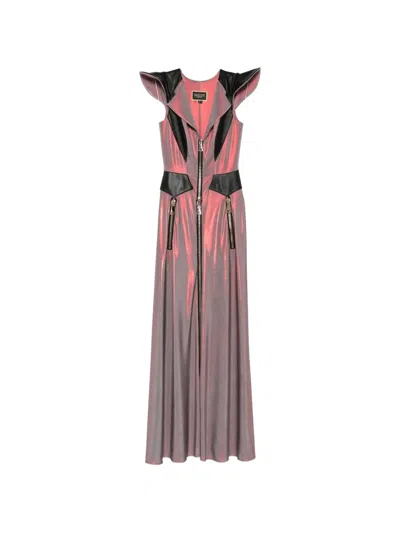 Mitiliane Couture Zip-up Maxi Dress In Pink