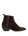 Mi/to 86 Woman Ankle Boots Dark Brown Size 8 Leather