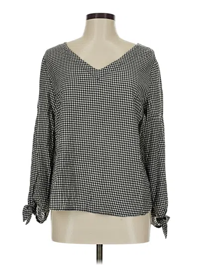 Pre-owned Mittoshop 3/4 Sleeve Blouse In Black