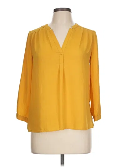Pre-owned Mittoshop 3/4 Sleeve Blouse In Yellow