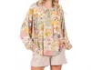 Mittoshop Boho Patchwork Long Sleeve Blouse In Multi In Multi