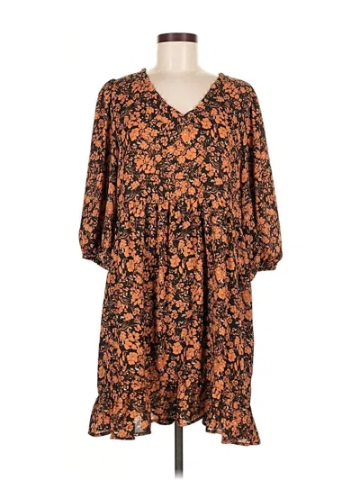 Pre-owned Mittoshop Casual Dress In Brown
