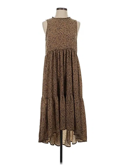Pre-owned Mittoshop Casual Dress In Brown
