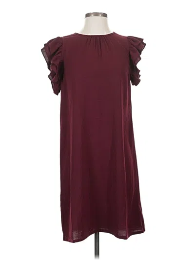 Pre-owned Mittoshop Casual Dress In Burgundy