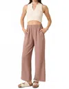 Mittoshop Charli Wide Leg Pants In Toast In Brown