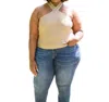 Mittoshop Crossways Halter Top In Tan In Brown