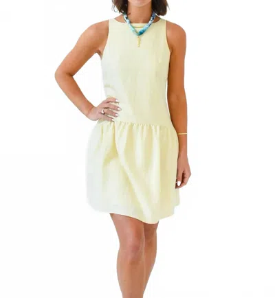 Mittoshop Drop Waist Darling Dress In Yellow In Animal Print