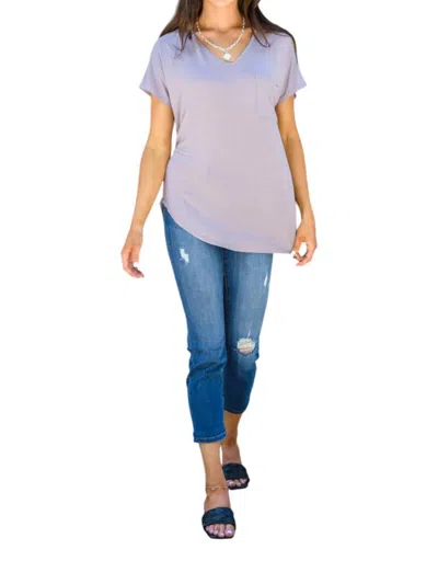 Mittoshop Feel The Zen Tee In Dusty Lavender In Yellow