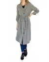 Mittoshop First Day Of Fall Trench Coat Jacket In Olive In Gray