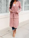 Mittoshop First Day Of Spring Jacket In Dusty Mauve In Pink