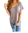 Mittoshop Go To Tiny Stripe Top In Mauve In Multi