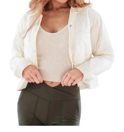 Mittoshop Hear Me Out Lightweight Puffer Jacket In White