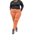Mittoshop Here For It Long Sleeve Ribbed Crop Top In Black In Black