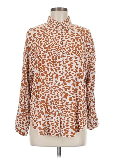 Pre-owned Mittoshop Long Sleeve Blouse In Brown