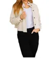 Mittoshop Long Sleeve Jacket In White In Beige