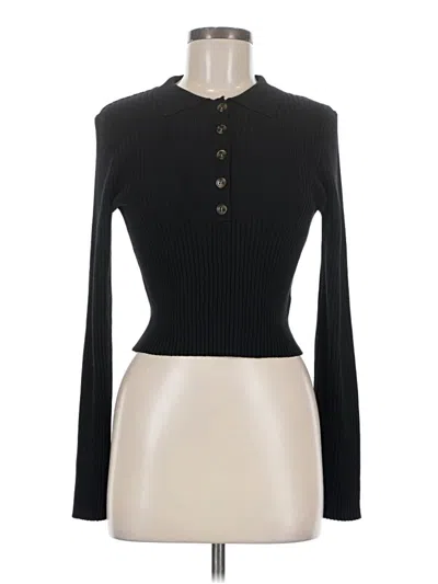Pre-owned Mittoshop Long Sleeve Top Black Turtleneck Tops