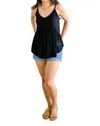 Mittoshop Never Not Loving V-neck Cami In Black In Black