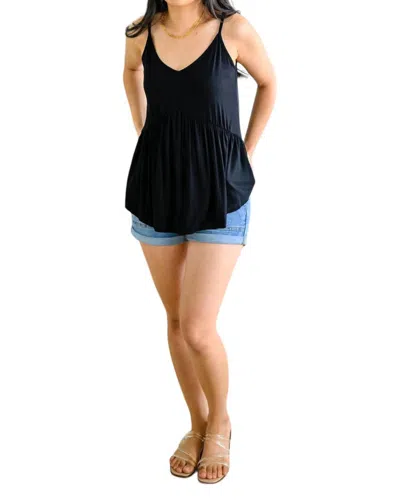 Mittoshop Never Not Loving V-neck Cami In Black