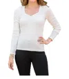 Mittoshop New Connection Ribbed Top In Ivory In Multi
