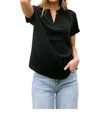 MITTOSHOP PLEASANT SURPRISE TOP IN BLACK