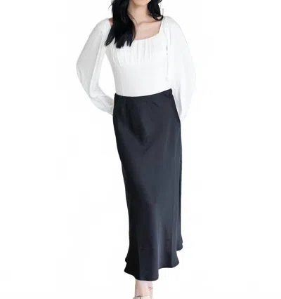 Mittoshop Rouched Chic Scoopneck Bodysuit In White