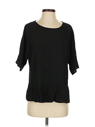 Pre-owned Mittoshop Short Sleeve Blouse In Black