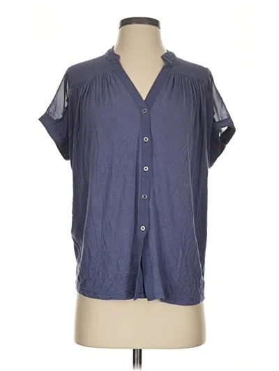 Pre-owned Mittoshop Short Sleeve Blouse In Blue