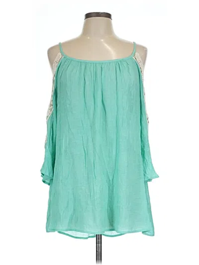 Pre-owned Mittoshop Sleeveless Blouse In Teal