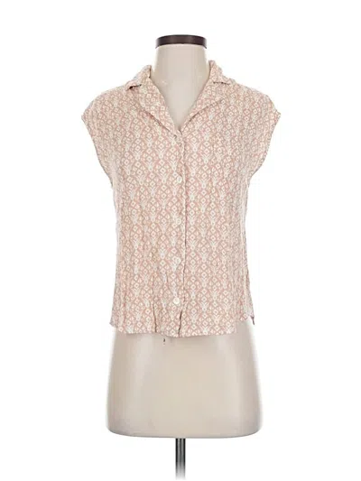 Pre-owned Mittoshop Sleeveless Button Down Shirt In Brown