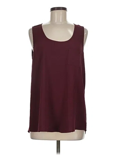 Pre-owned Mittoshop Sleeveless Top Burgundy Scoop Neck Tops
