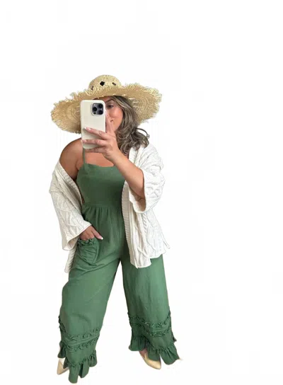 Mittoshop Spring Forrest Wide Leg Overalls In Green