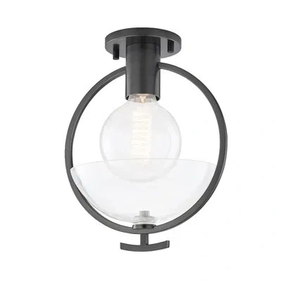 Mitzi 1 - Light 9" Semi Flush Mount In Old Bronze