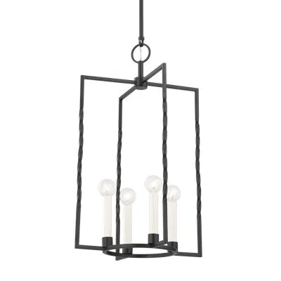 Mitzi 4 - Light Pendant In Textured Black
