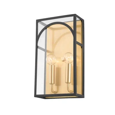 Mitzi Addison 2 Light Wall Sconce In Brown,black
