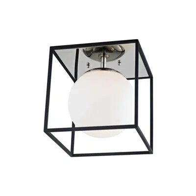 Mitzi Aira 1 Light Flush Mount In Polished Nickel