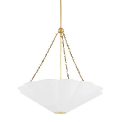 Mitzi Alana 3 Light Pendant In Aged Brass